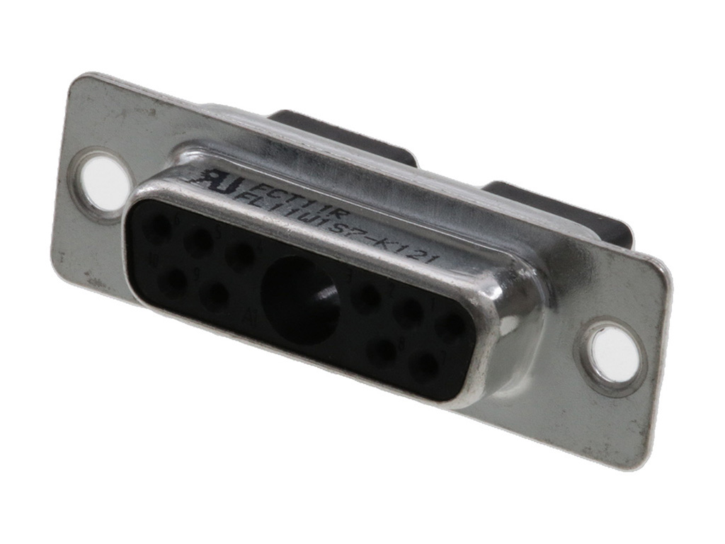 Receptacle for Female Contacts Housing D-Sub, Combo Connector 11 (10 + 1 Coax or Power) Position