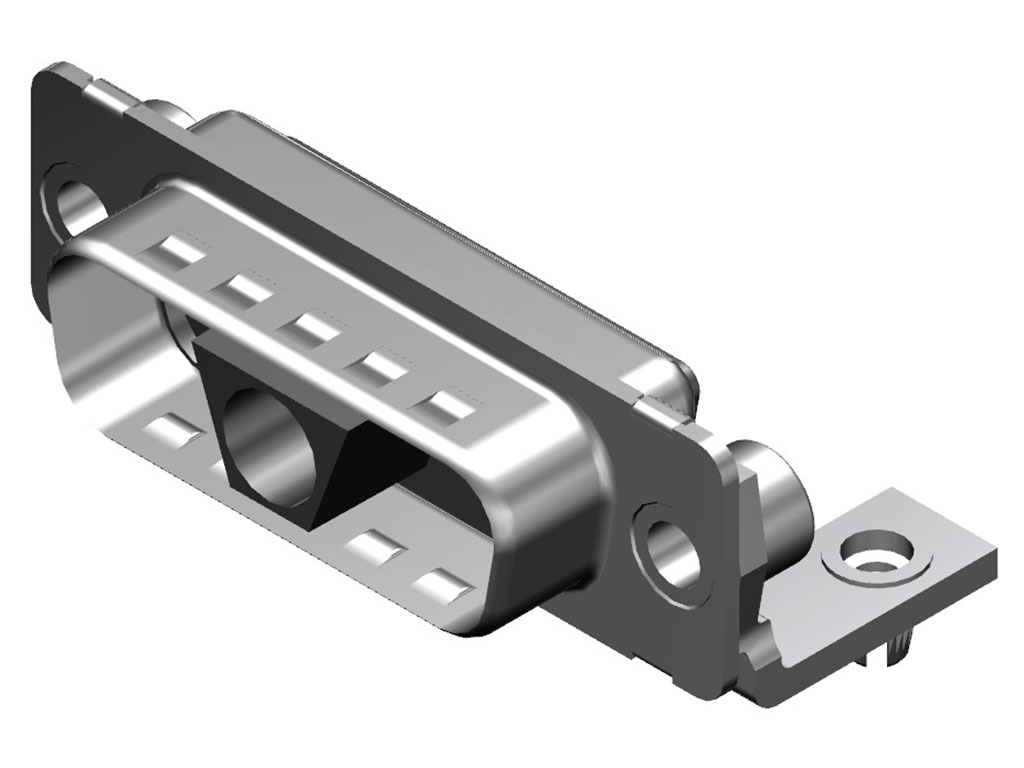 3 (Coax or Power) Position D-Sub, Combo Plug, Male Pins Connector