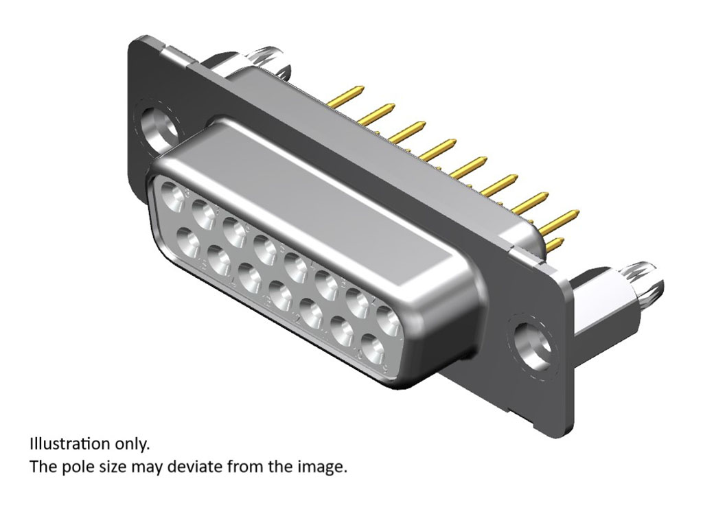 37 Position D-Sub Receptacle, Female Sockets Connector