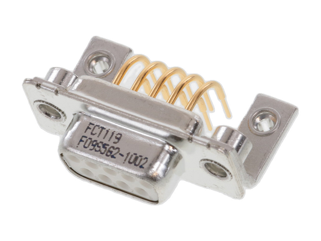 9 Position D-Sub Receptacle, Female Sockets Connector