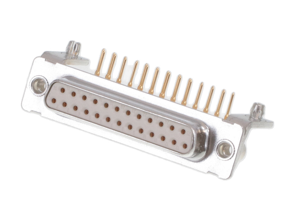 25 Position D-Sub Receptacle, Female Sockets Connector