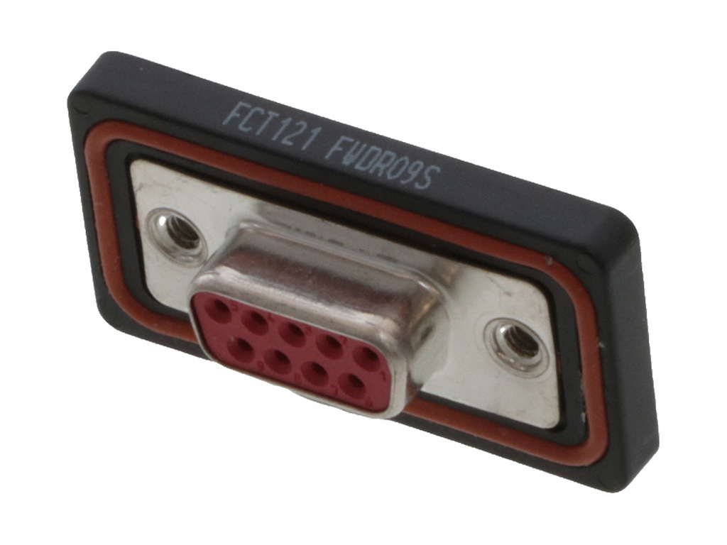 9 Position D-Sub Receptacle, Female Sockets Connector