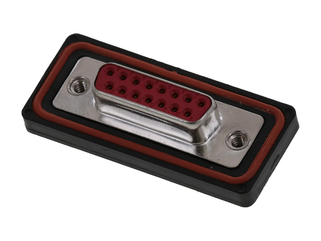 15 Position D-Sub Receptacle, Female Sockets Connector