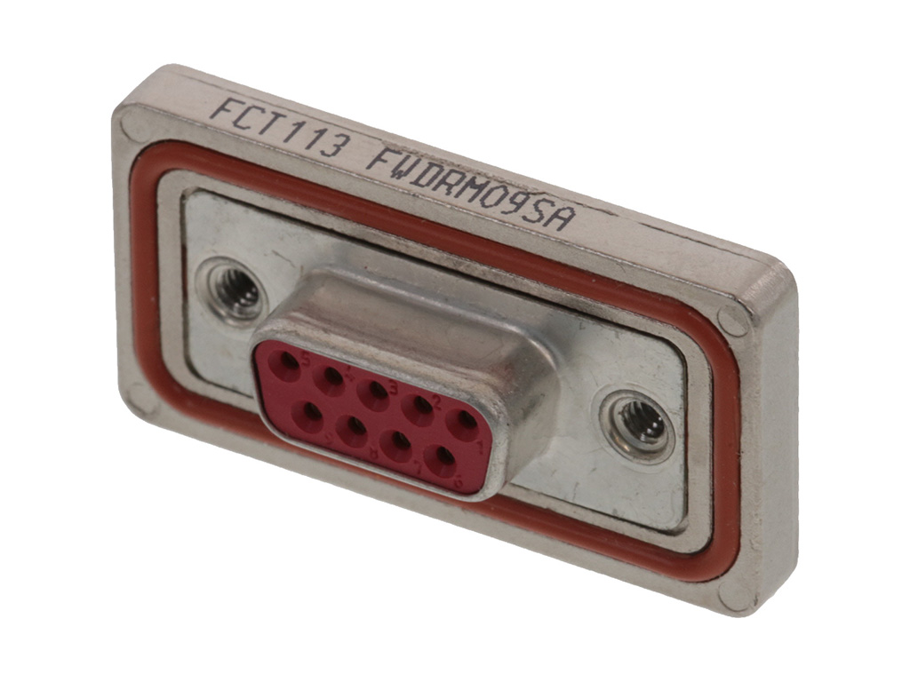 9 Position D-Sub Receptacle, Female Sockets Connector