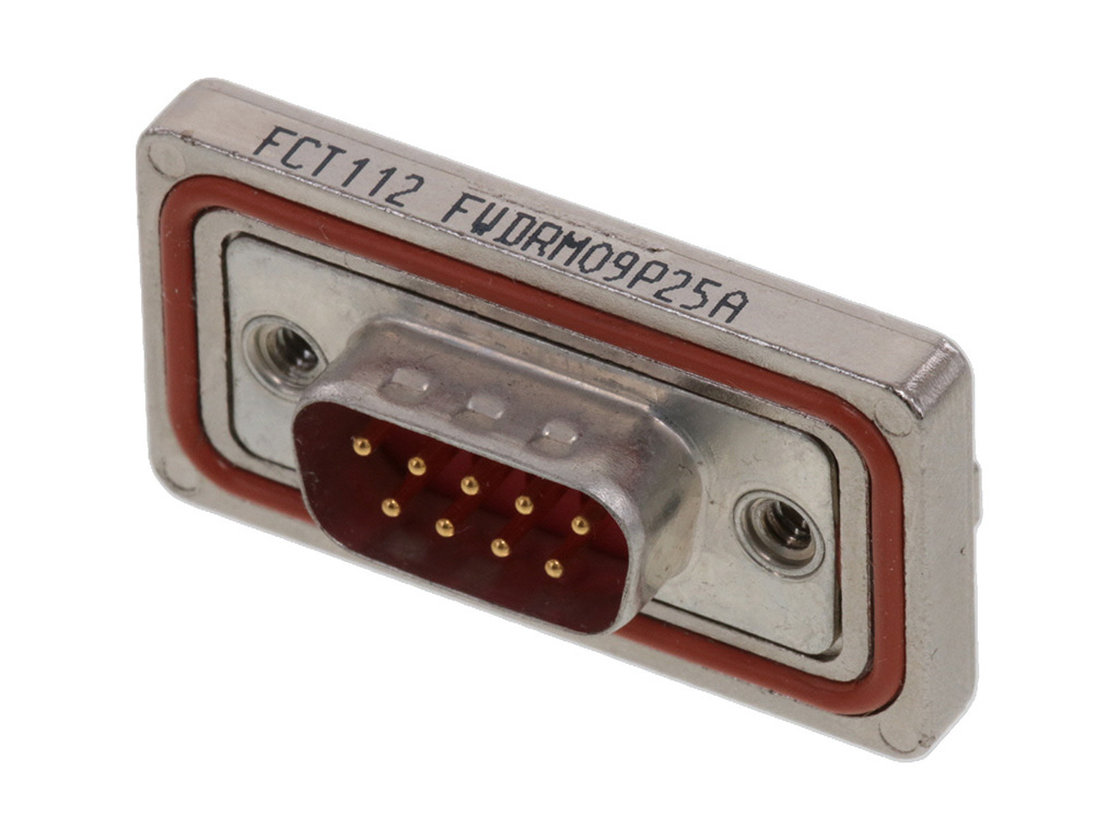 9 Position D-Sub Plug, Male Pins Connector