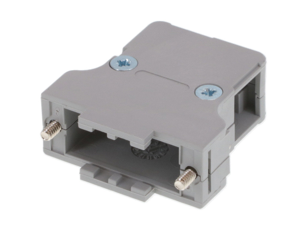 37 Position Two Piece Backshell Connector Gray 90°, 180° Unshielded