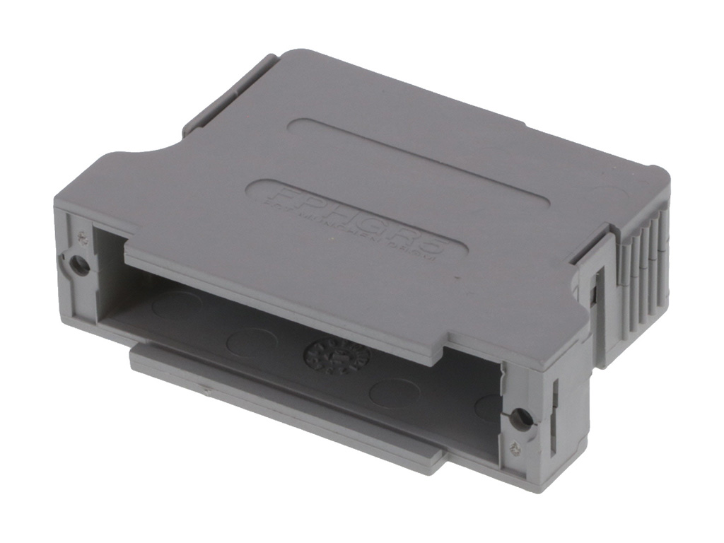 50 Position Two Piece Backshell Connector Gray 90°, 180° Unshielded