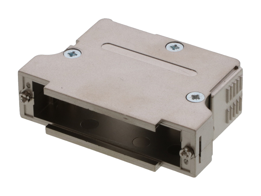 50 Position Two Piece Backshell Connector Gray 90°, 180° Shielded