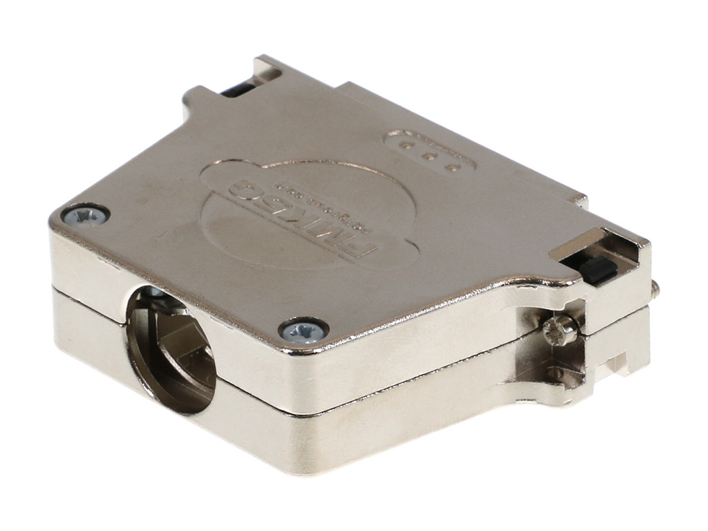 50 Position Two Piece Backshell Connector Silver 180° Shielded