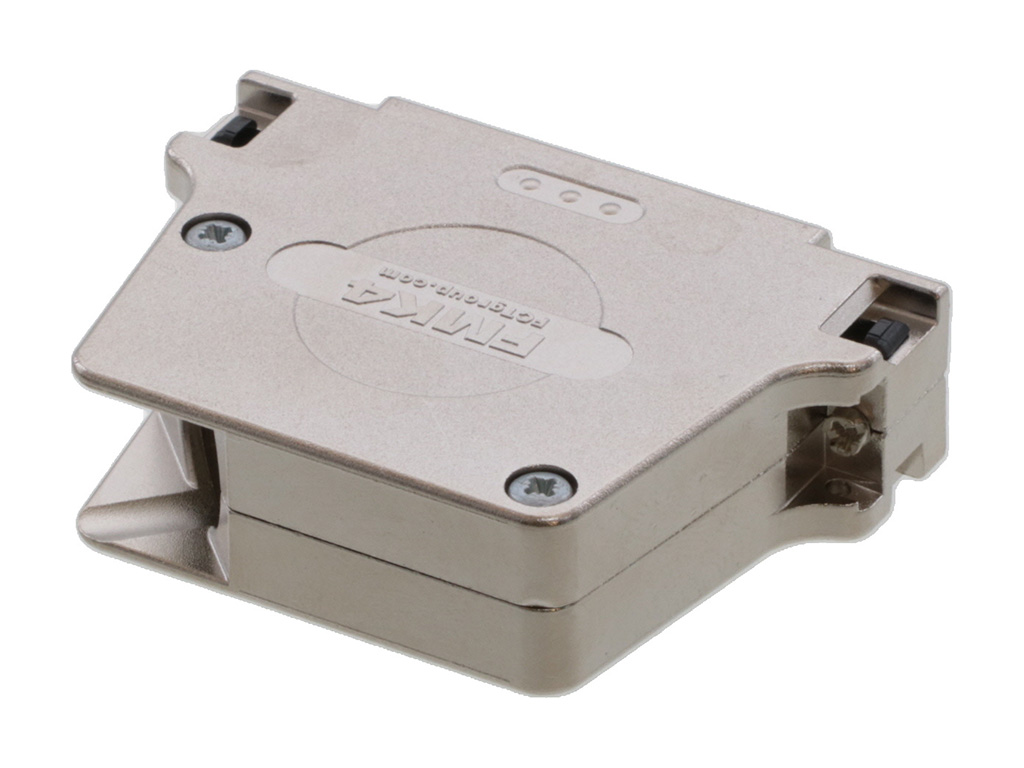 37 Position Two Piece Backshell Connector Silver 45° Shielded