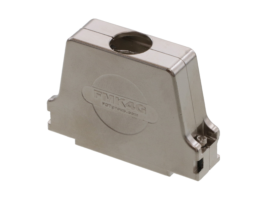 37 Position Two Piece Backshell Connector Silver 180° Shielded