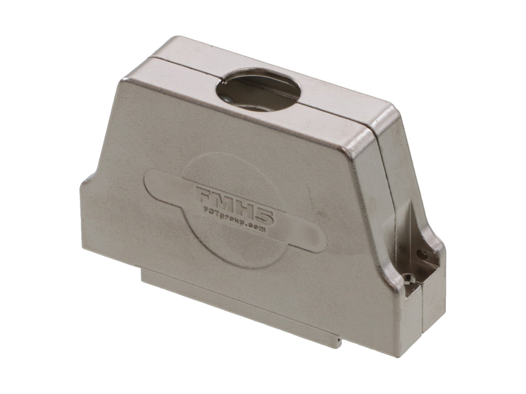 50 Position Two Piece Backshell Connector Silver 180° Shielded