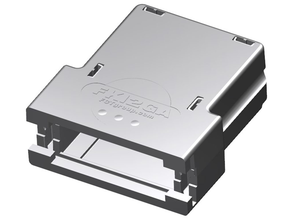 15 Position Two Piece Backshell Connector Silver 180° Shielded