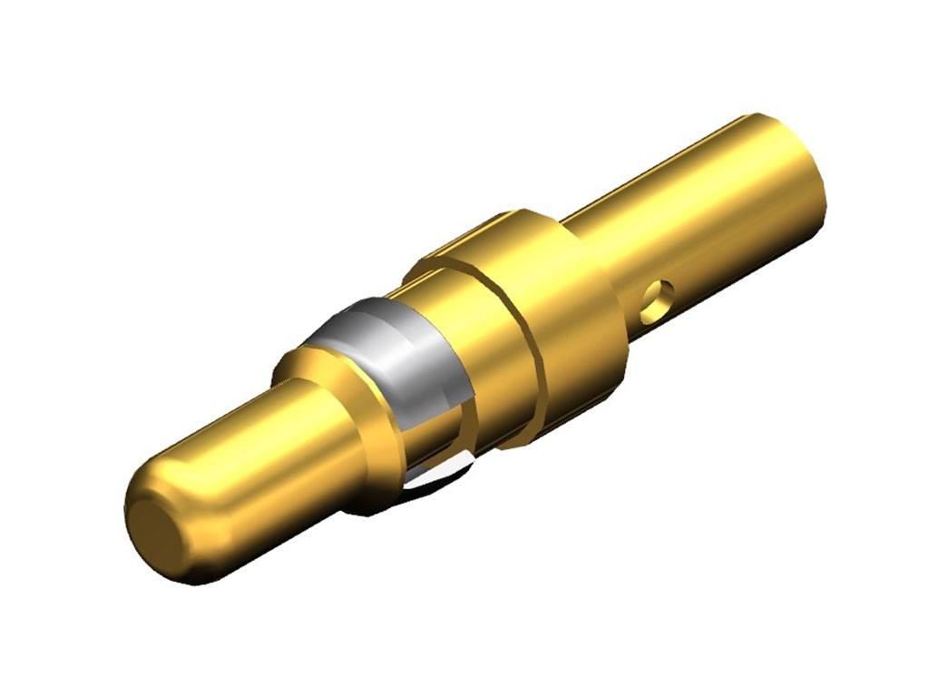 D-Sub Contact Male Pin Gold 12-14 AWG Crimp Machined