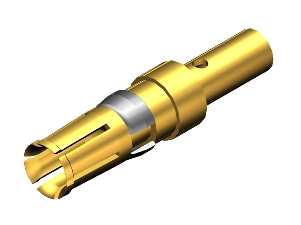 D-Sub Contact Female Socket Gold 12-14 AWG Crimp Machined