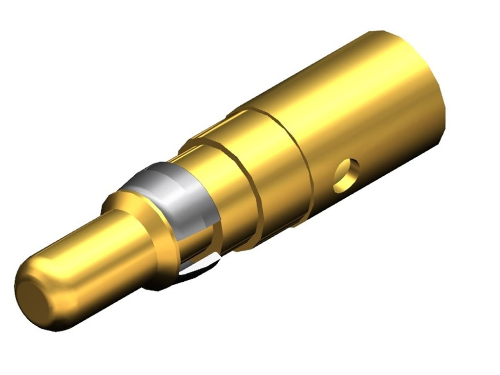 D-Sub Contact Male Pin Gold 8-10 AWG Crimp Machined