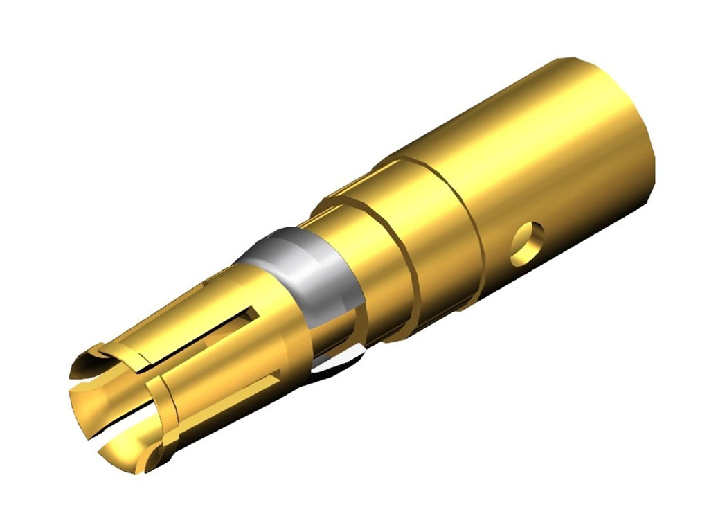 D-Sub Contact Female Socket Gold 8-10 AWG Crimp Machined