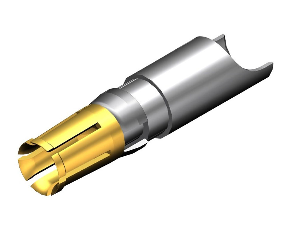 D-Sub Contact Female Socket Gold 8-12 AWG Solder Cup Machined