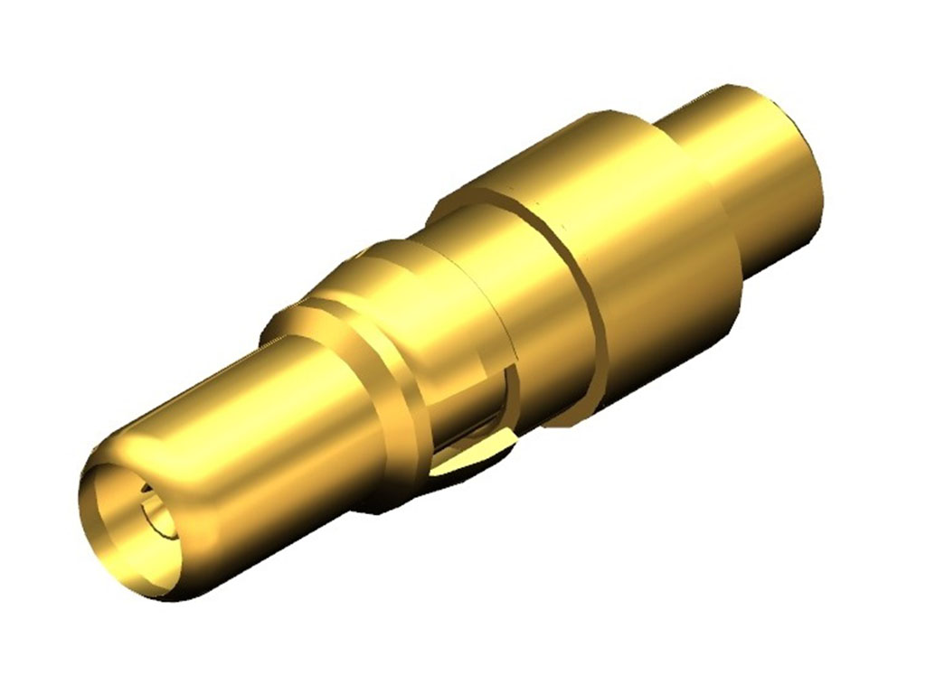 D-Sub Contact Male Pin Gold RG-179, 187 Crimp and Solder Machined