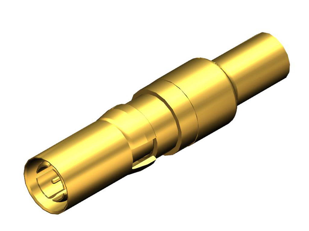 D-Sub Contact Female Socket Gold Crimp and Solder Machined