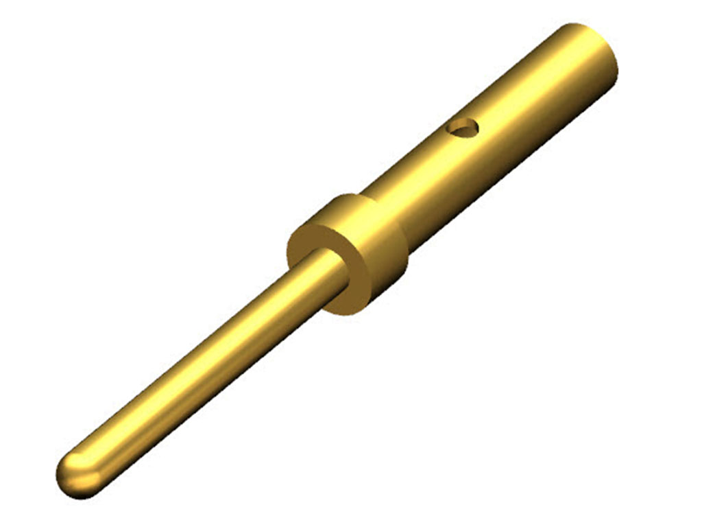 D-Sub Contact Male Pin Gold 22-28 AWG Crimp Machined