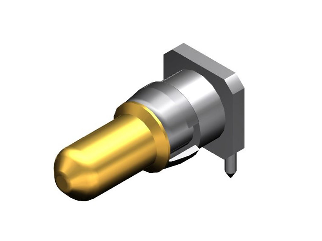 D-Sub Contact Male Pin, Right Angle Gold Solder Machined