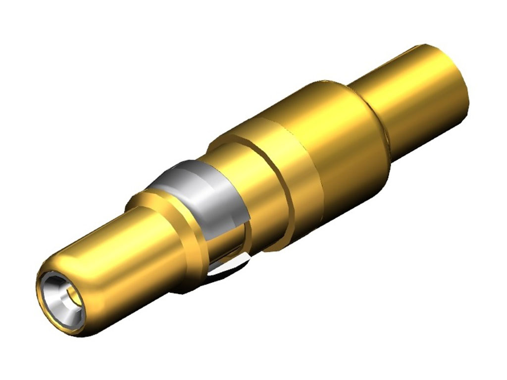 D-Sub Contact Male Pin Gold RG-316 Solder Machined