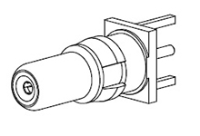 D-Sub Contact Male Pin Gold Solder, PCB Machined