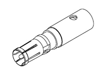 D-Sub Contact Female Socket Gold RG-58, 141 Crimp and Solder Machined