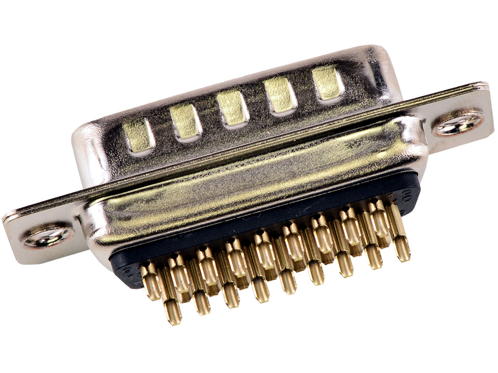 26 Position D-Sub, High Density Plug, Male Pins Connector