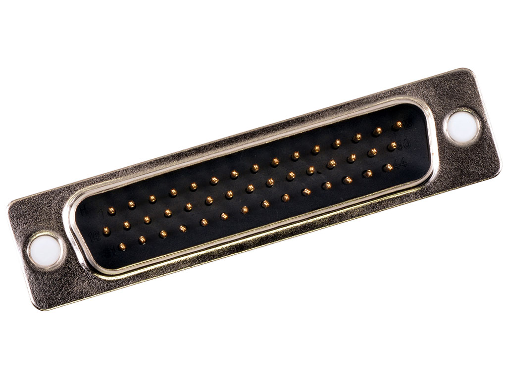 44 Position D-Sub, High Density Plug, Male Pins Connector
