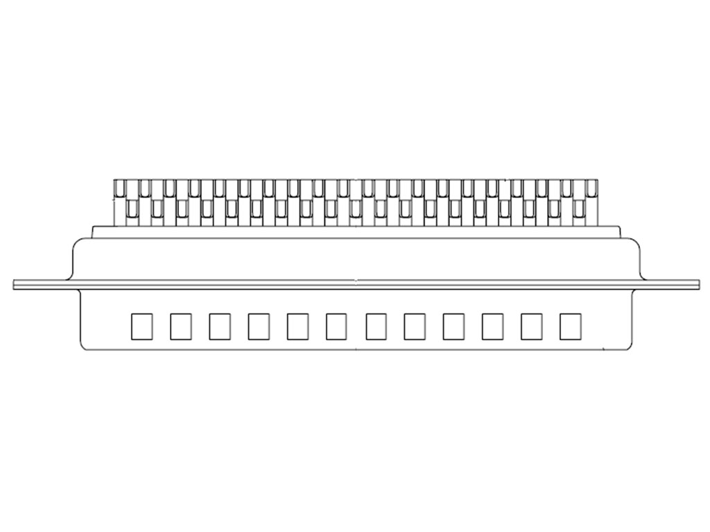 78 Position D-Sub, High Density Plug, Male Pins Connector
