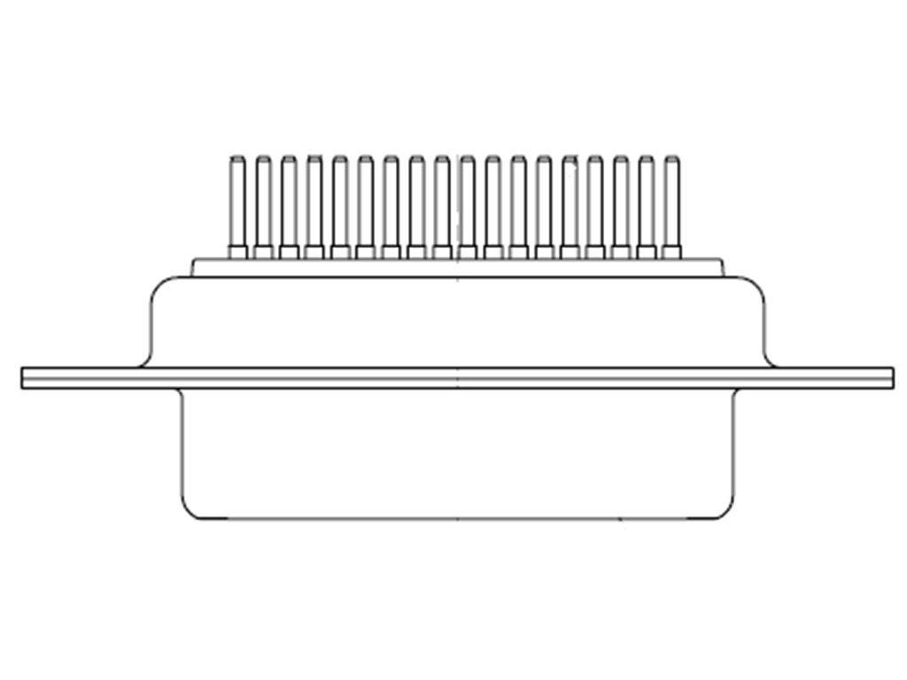 62 Position D-Sub, High Density Receptacle, Female Sockets Connector
