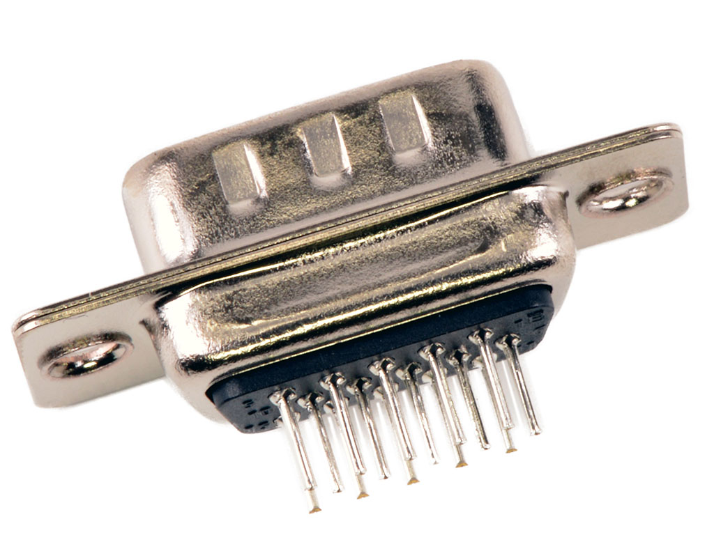 15 Position D-Sub, High Density Plug, Male Pins Connector