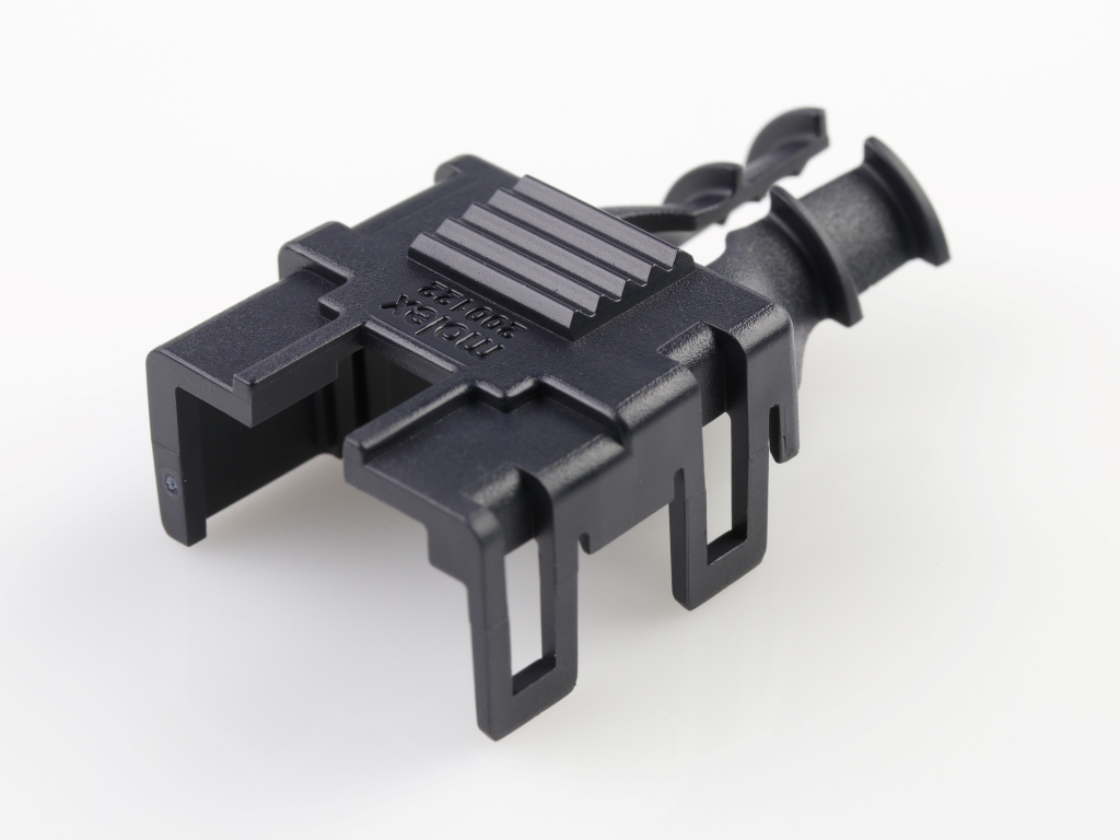 Mega-Fit Receptacle Backshell, Dual Row, Low-Halogen, 6 Circuits