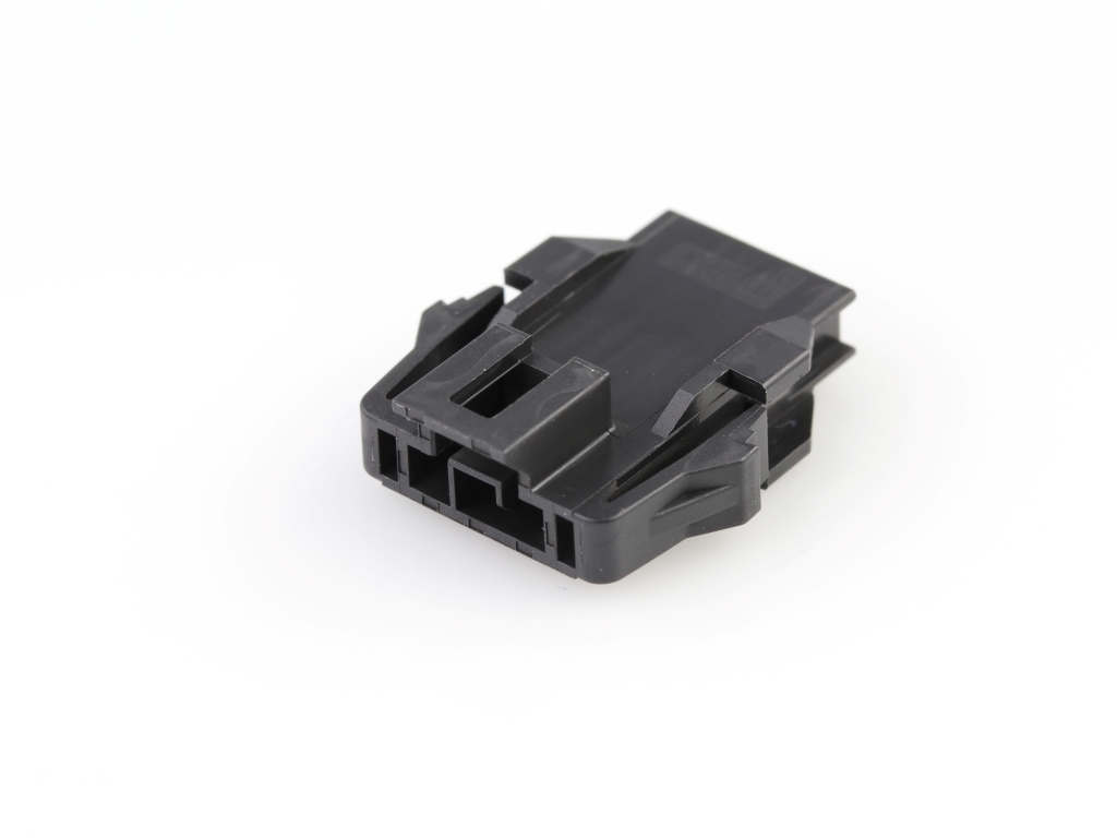 Nano-Fit Plug Housing, TPA Capable, 2.50mm Pitch, Single Row, 3 Circuits, Black, Panel Mount, Glow-Wire Capable