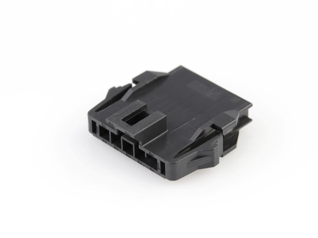Nano-Fit Plug Housing, TPA Capable, 2.50mm Pitch, Single Row, 5 Circuits, Black, Panel Mount, Glow-Wire Capable