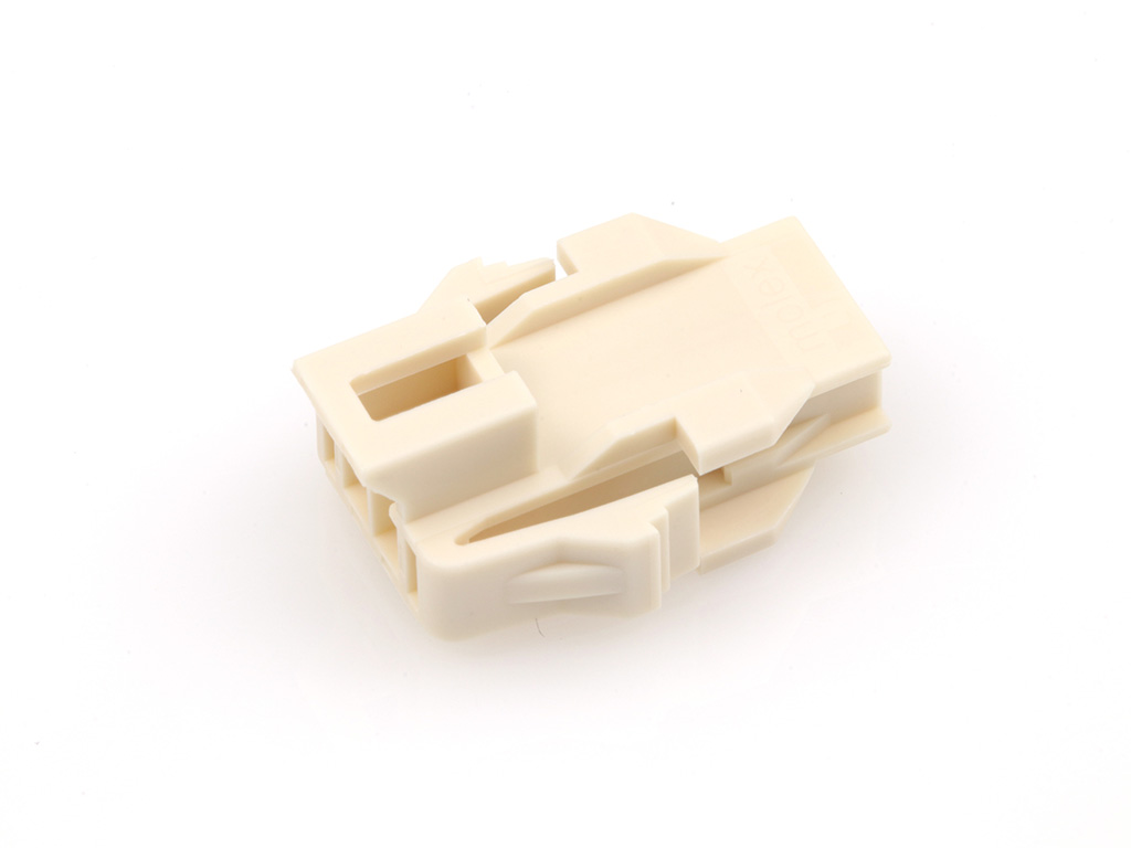 Nano-Fit Plug Housing, TPA Capable, 2.50mm Pitch, Single Row, 2 Circuits, Natural, Panel Mount, Glow-Wire Capable