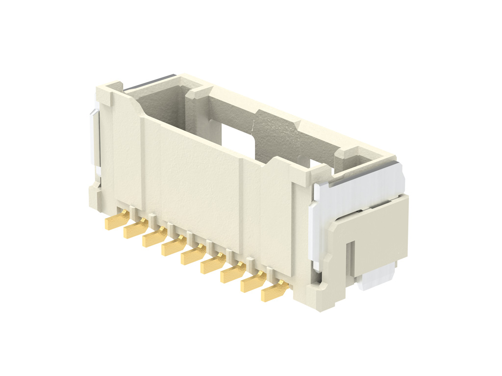1.50mm Pitch CLIK-Mate Wire-to-Board PCB Receptacle, Single Row, Surface Mount, Vertical, 0.76µm Gold (Au) Plating, 9 Circuits, Natural