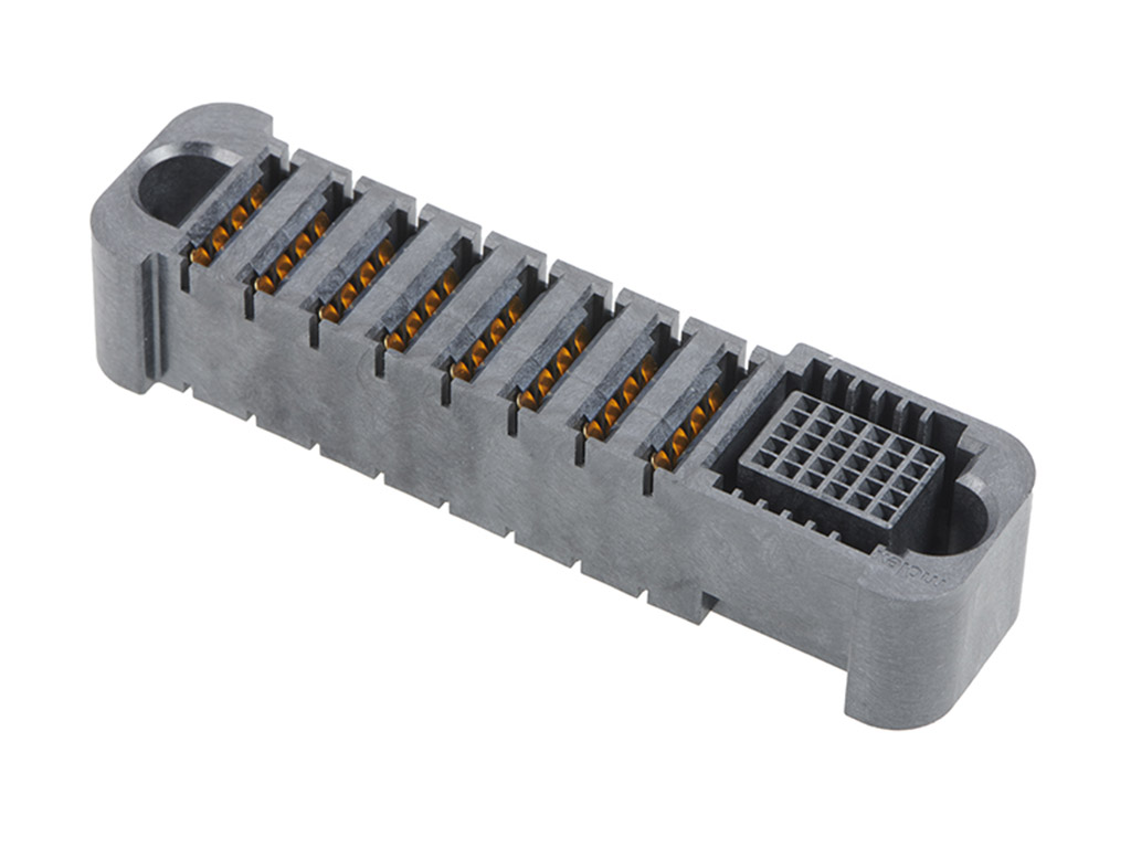 38 Position Receptacle, Female Blade Sockets Connector Solder Through Hole