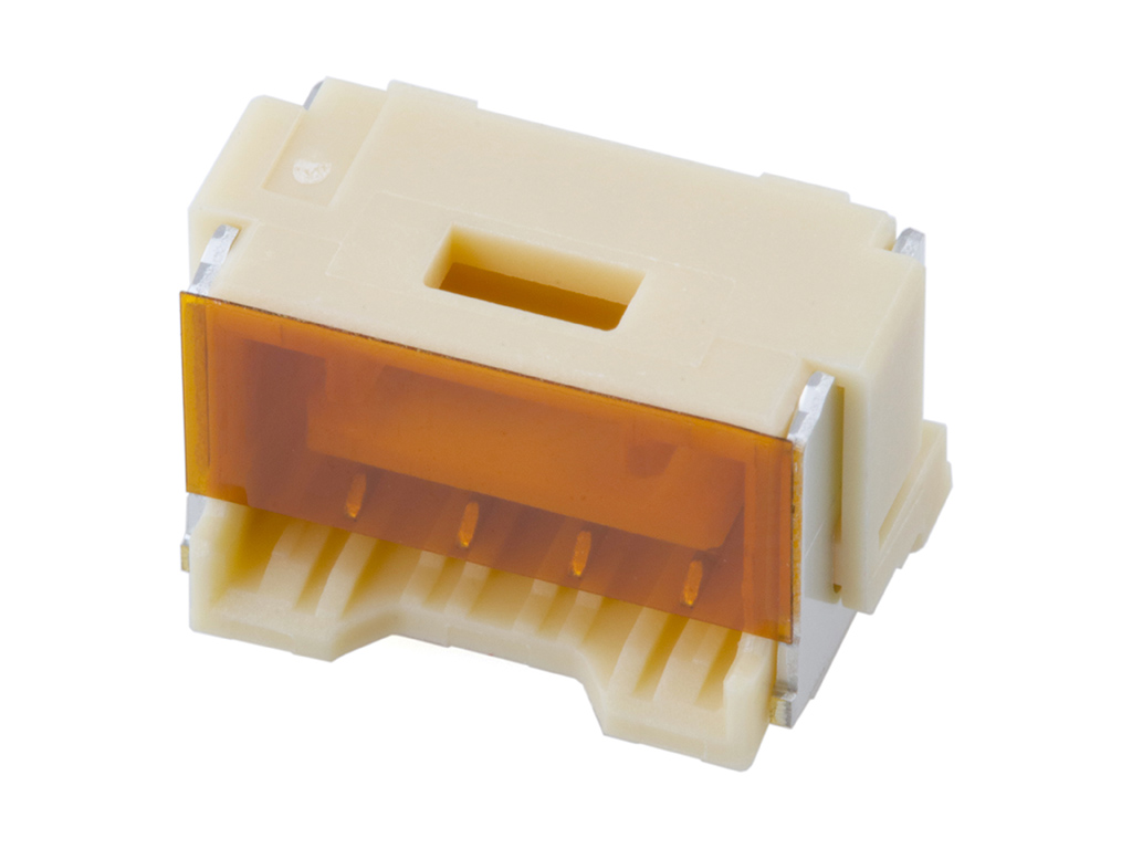 4 Position Receptacle Connector 0.079 (2.00mm) Surface Mount Tin