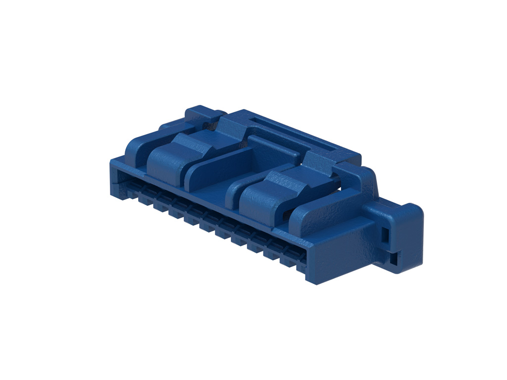 CLIK-Mate Plug Housing, 1.50mm Pitch, Single Row, Positive Lock, 12 Circuits, Blue