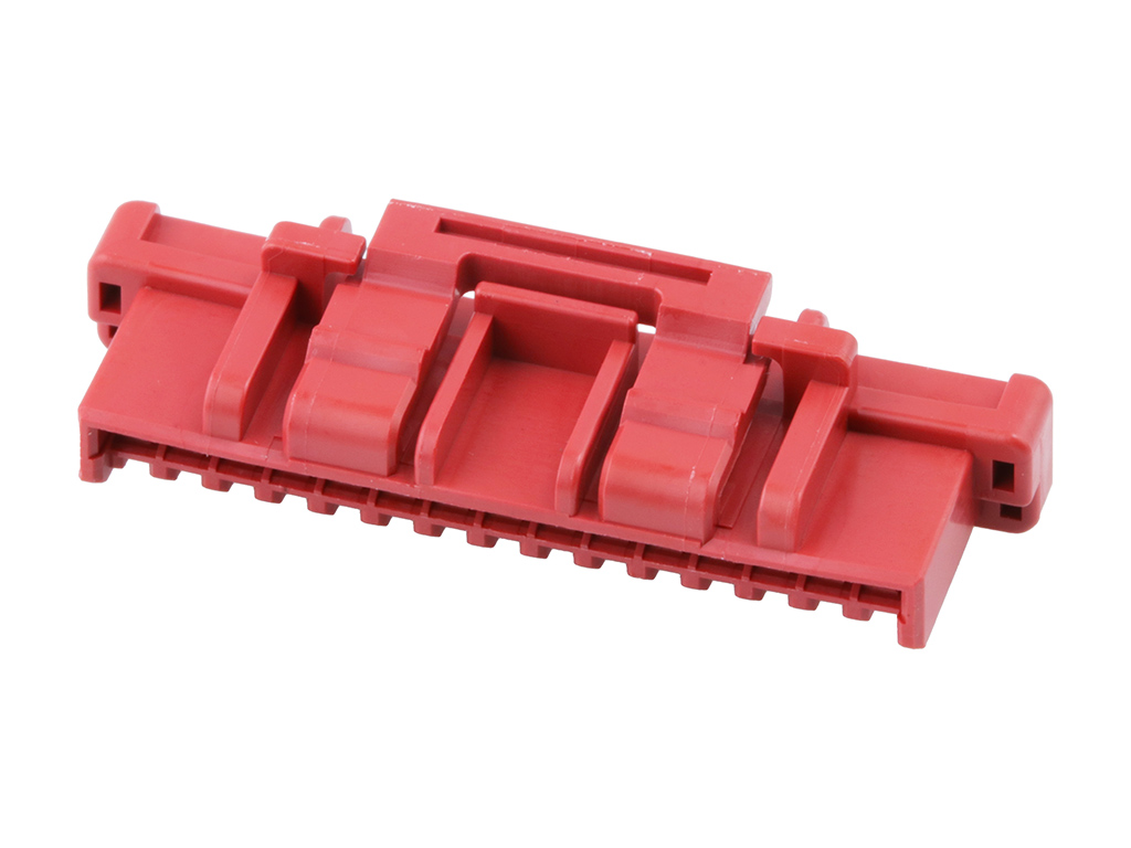 CLIK-Mate Plug Housing, 1.50mm Pitch, Single Row, Positive Lock, 15 Circuits, Red