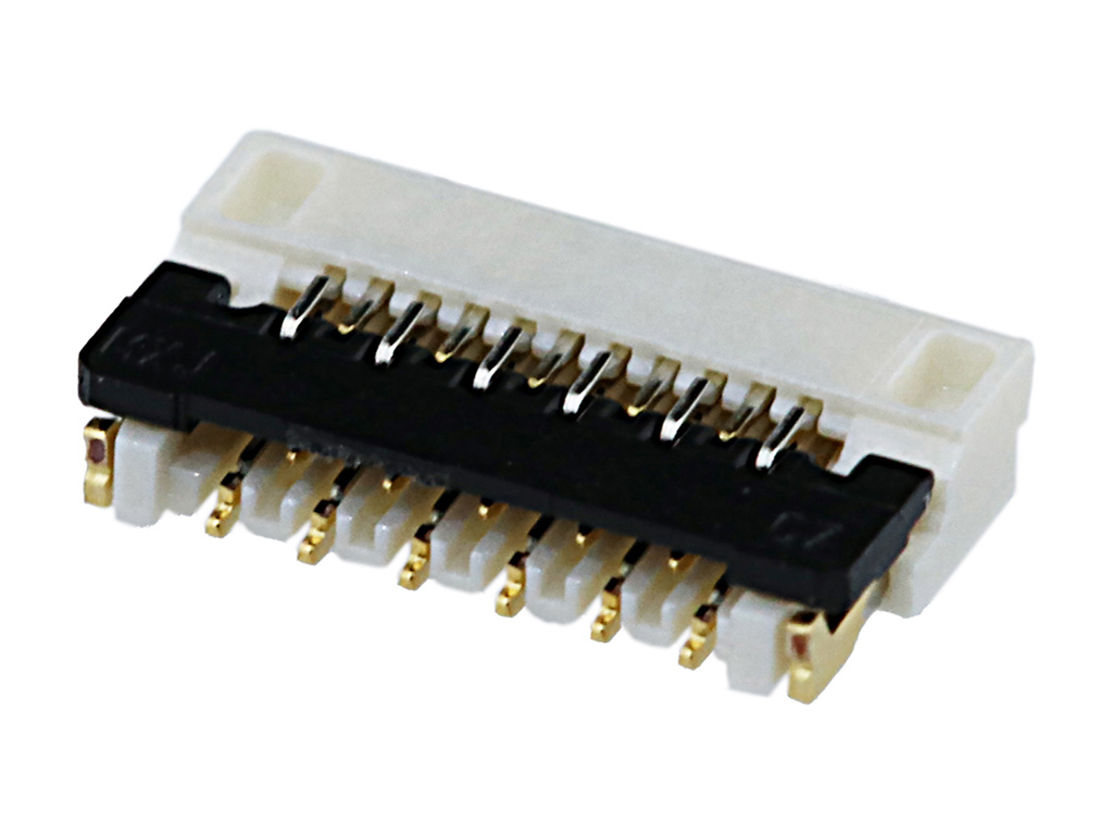 11 Position FPC Connector Contacts, Bottom 0.012