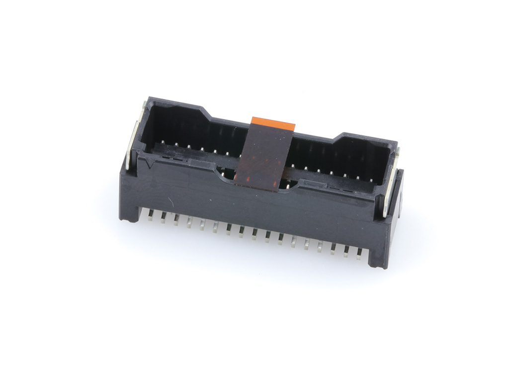 1.25mm Pitch, Micro-Lock Plus PCB Header, Dual Row, Vertical, Surface Mount, 0.76µm Gold Plating, Positive Lock, 34 Circuits, with Pick-and-Place Tape, Black
