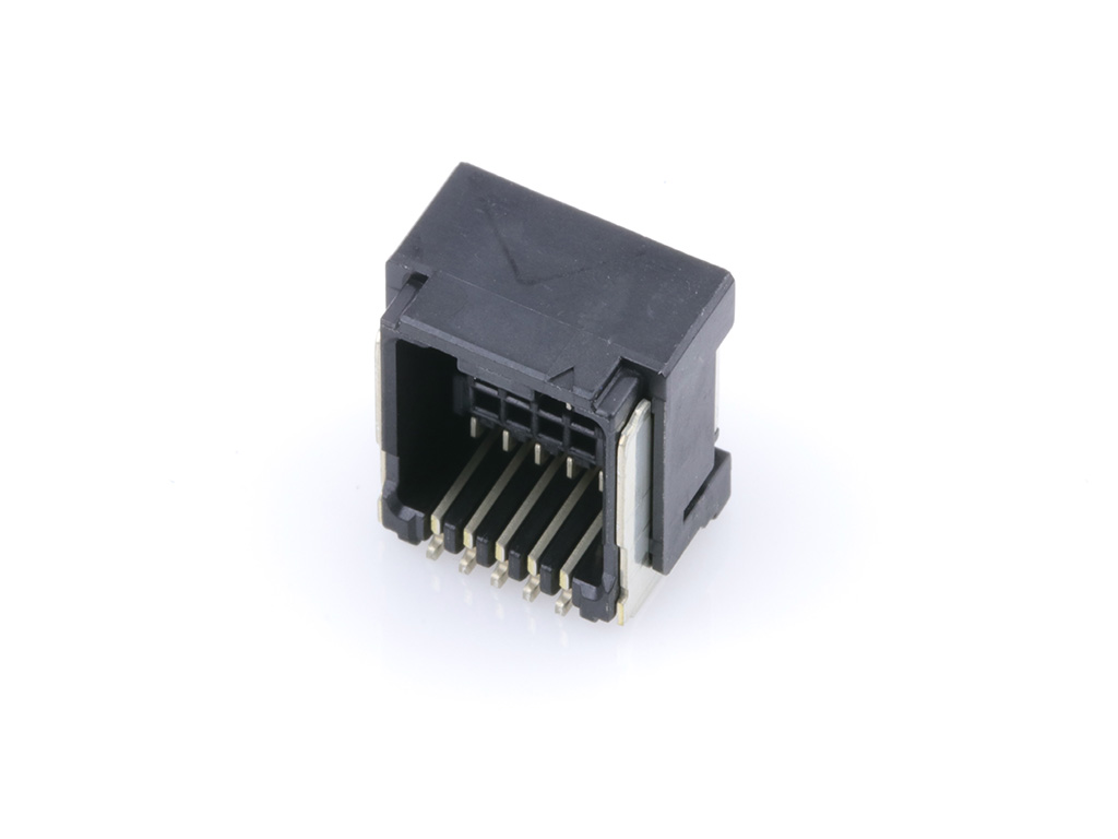 1.25mm Pitch, Micro-Lock Plus PCB Header, Dual Row, Right-Angle, Surface Mount, Tin-Bismuth Plating, Positive Lock, 10 Circuits, Black