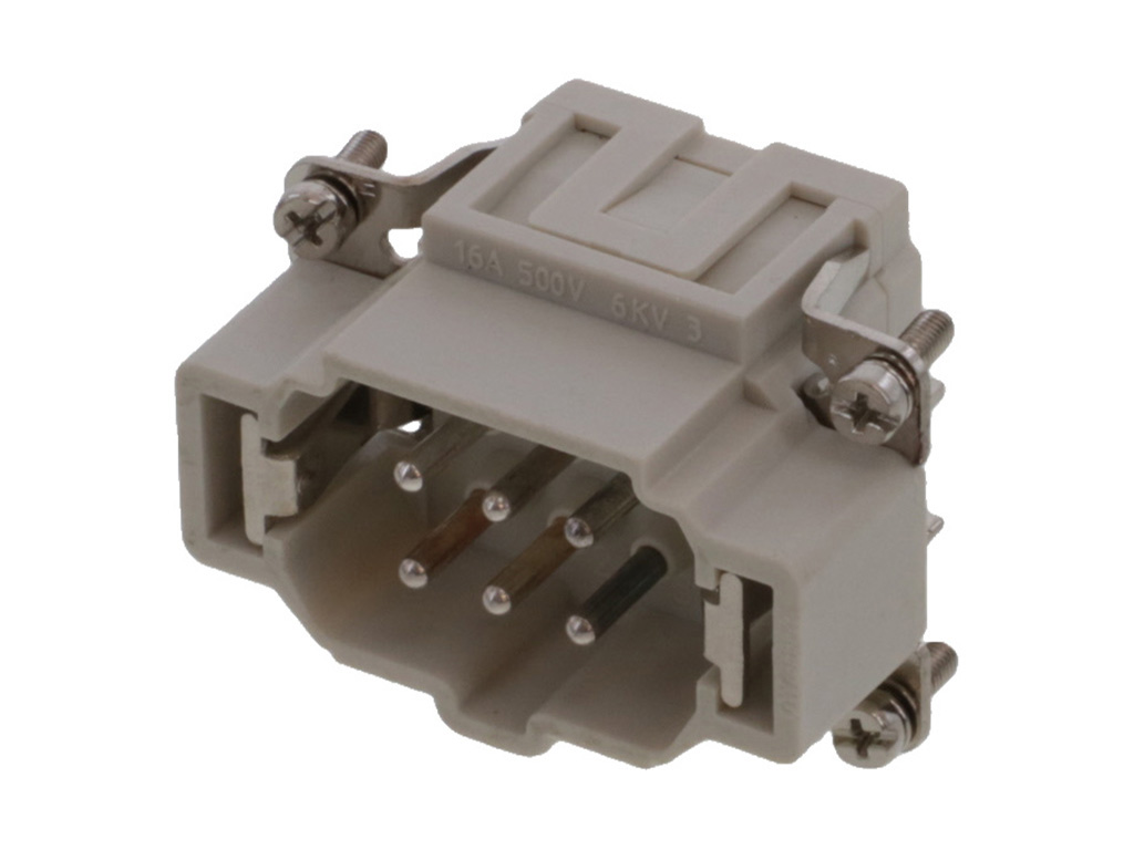 Male Insert Gray 6+Ground Position Tension Clamp