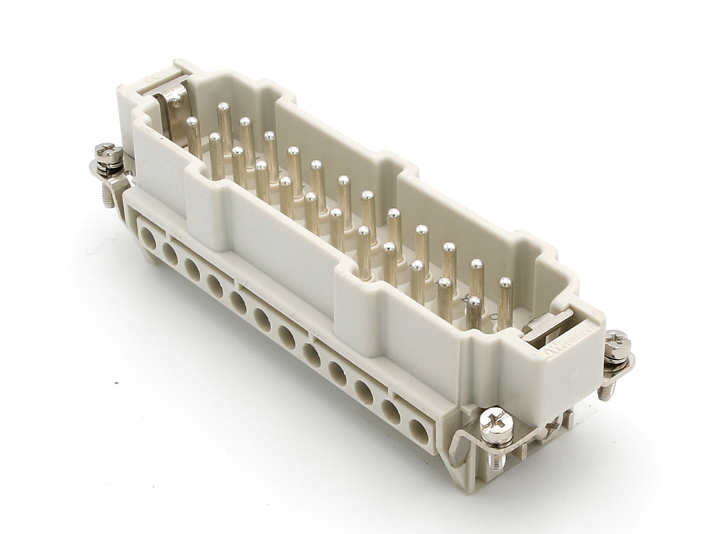 Male Insert Gray 24+Ground Position Screw