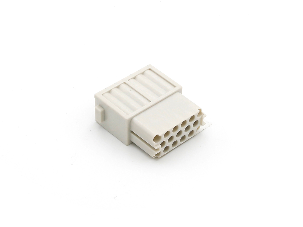 Female Module without Contacts Gray 17 Position Crimp