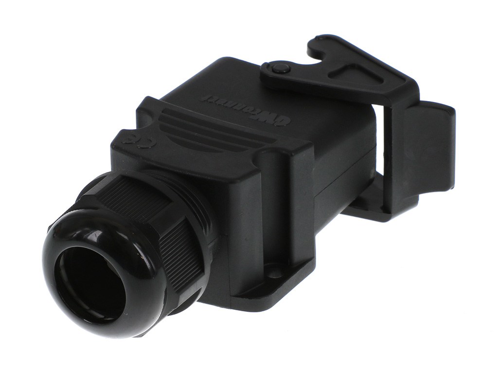 Base - Panel Mount 90° Connector Side Entry PG21 IP66/IP67 - Dust Tight, Water Resistant, Waterproof